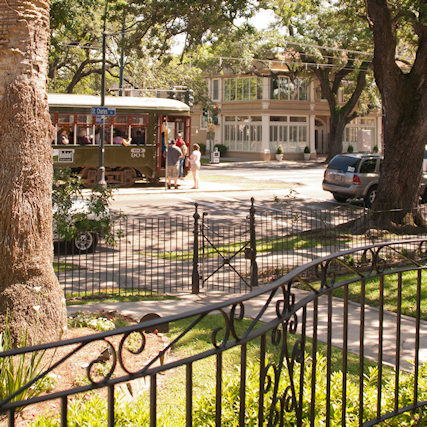 Tour New Orleans' Garden District while staying at the Grand Victorian Bed and Breakfast